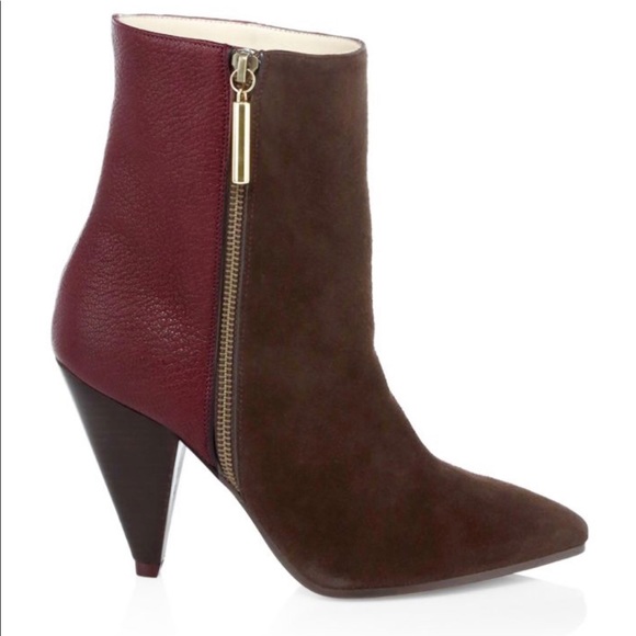 stuart weitzman cone heel bootie